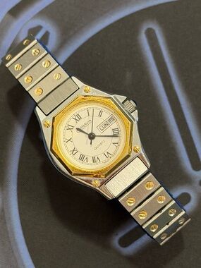 Vintage 1990s Cornavin Pentaflex Octagon 2035 Women’s Watch - Santos Homage